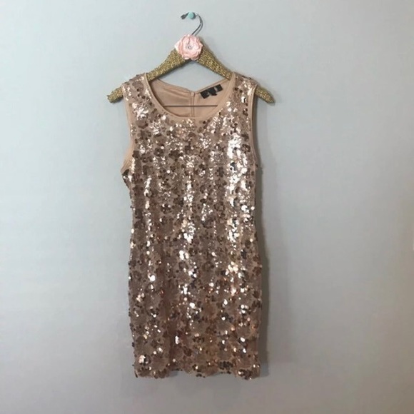 Beautiful rose gold dress( new) - Picture 1 of 4